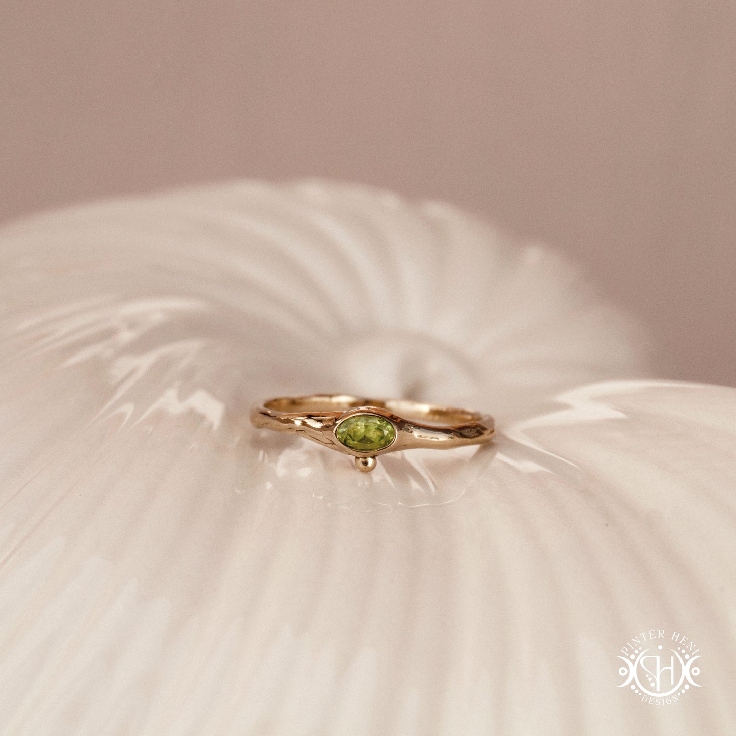 Drift Ring – a softly curved Axial Form suggesting gentle orbital movement. Handmade to order in brass, silver, or gold.