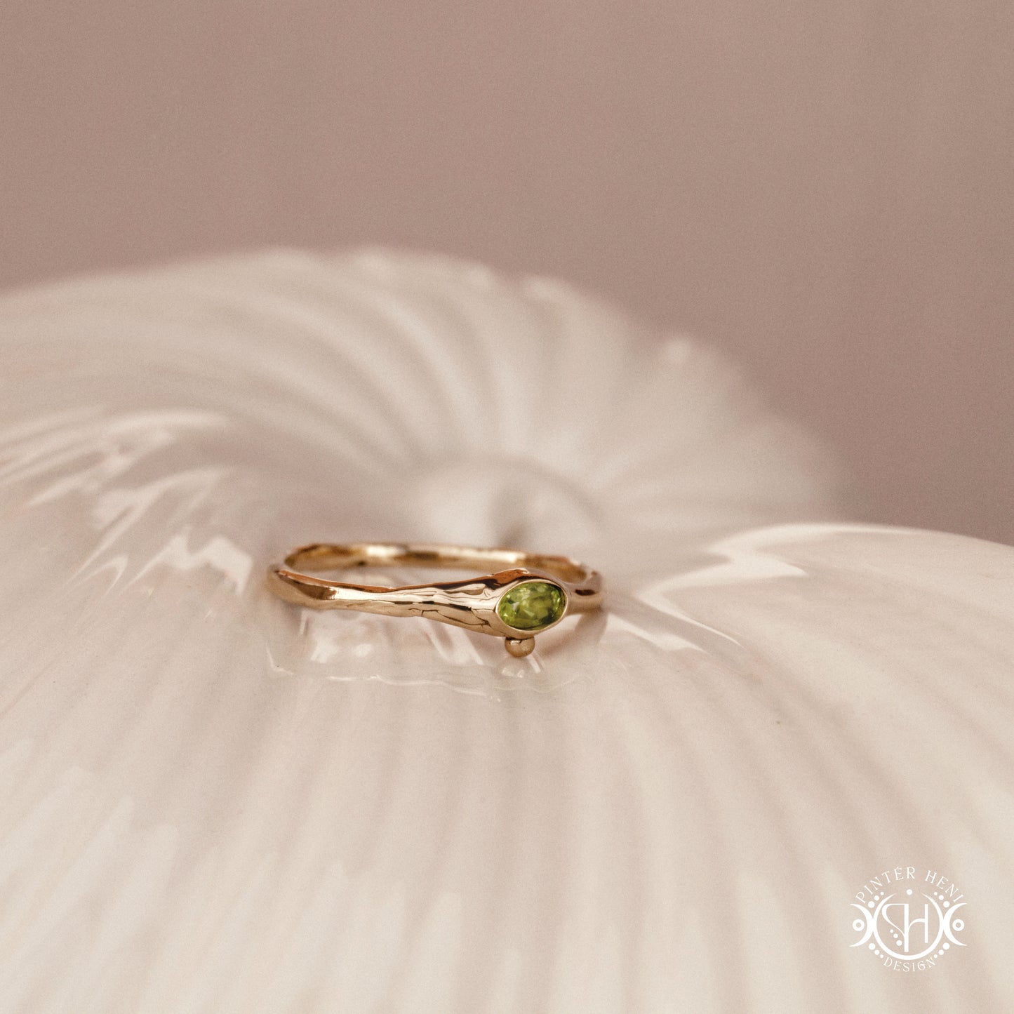 Drift Ring – a softly curved Axial Form suggesting gentle orbital movement. Handmade to order in brass, silver, or gold.